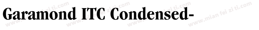 Garamond ITC Condensed字体转换